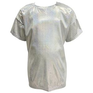 Kids Boys/Girls Shiny Metallic Dance T-Shirt